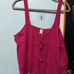 Women's Pink Knit Top